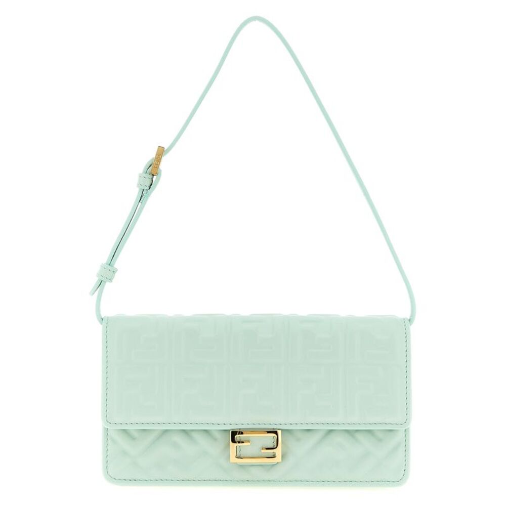 Fendi Bicolor Lamb Leather Shoulder Women's Bag